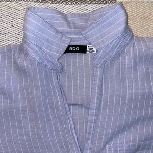 BDG Striped Linen Shirt